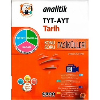 Merkez Yayınları Tyt Ayt Tarih Analitik Konu Soru Fasikülleri Sedat Çalışkan