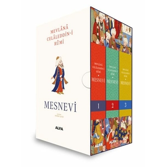 Mesnevi 1-2-3 (Ciltli - Kutulu Set) Mevlana Celaleddini Rumi