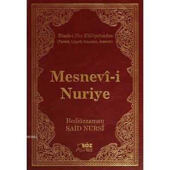 Mesnevi-I Nuriye (Büyük Boy) Ciltli; Türkçe Tercümesi Bediüzzaman Said Nursi