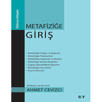 Metafiziğe Giriş Ahmet Cevizci