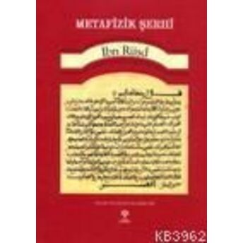 Metafizik Şerhi Ibn Rüşd