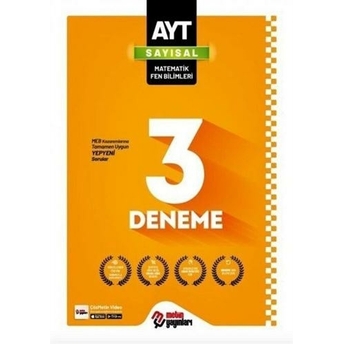 Metin Yayınları Ayt Sayısal 3 Deneme Komisyon