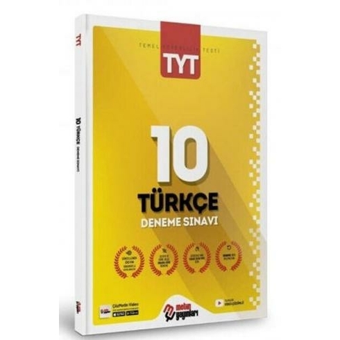 Metin Yayınları Tyt Türkçe 10 Deneme