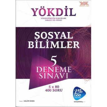 Metoo Publishing Yökdil Sosyal Bilimler 5 Deneme Sınavı (Yeni) Kolektif