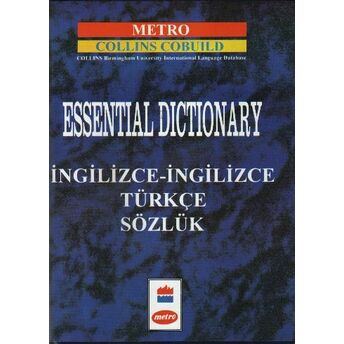 Metro Collins Cobuild Essential Dictionary Ingilizce Ingilizce Türkçe Sözlük Ciltli