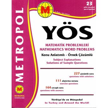 Metropol Yös Matematik Problemleri Konu Anlatımlı - Örnek Çözümlü (Yeni) Kolektif