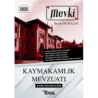 Mevki Kaymakamlık Mevzuatı - Recep Özceylan