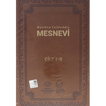 Mevlana Celaleddin Mesnevi ( Cilt 1-2 ) Ciltli Veled Çelebi Izbudak