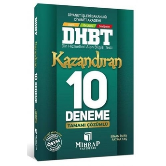 Mihrap Yayınları Dhbt Tüm Adaylar Kazandıran 10 Deneme Sinan Ispir