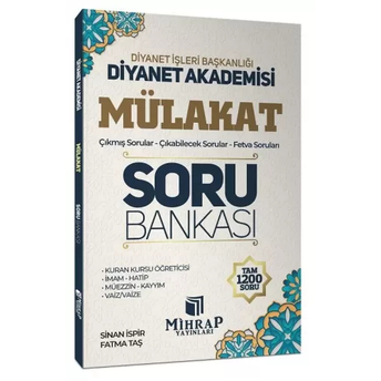 Mihrap Yayınları Diyanet Akademisi Mülakat Soru Bankası Sinan Ispir