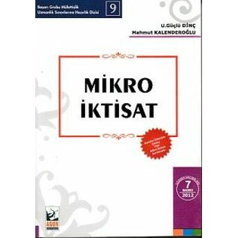 Mikro Iktisat U.güçlü Dinç-Mahmut Kalenderoğlu