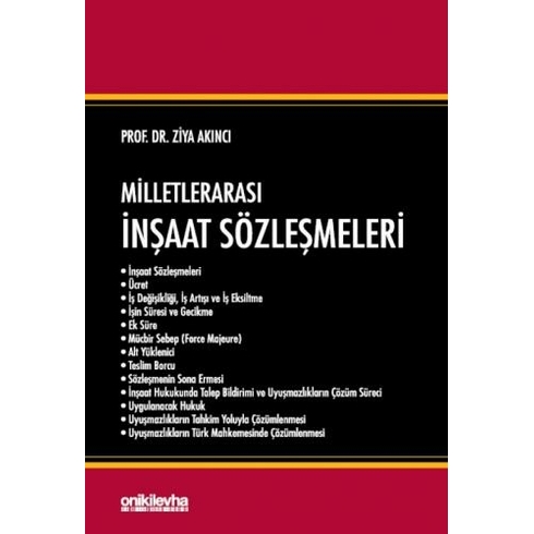 Milletlerarası Inşaat Sözleşmeleri - Ziya Akıncı