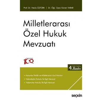 Milletlerarası Özel Hukuk Mevzuatı Necla Öztürk