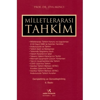 Milletlerarası Tahkim Ziya Akıncı