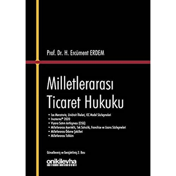 Milletlerarası Ticaret Hukuku Ciltli H. Ercüment Erdem