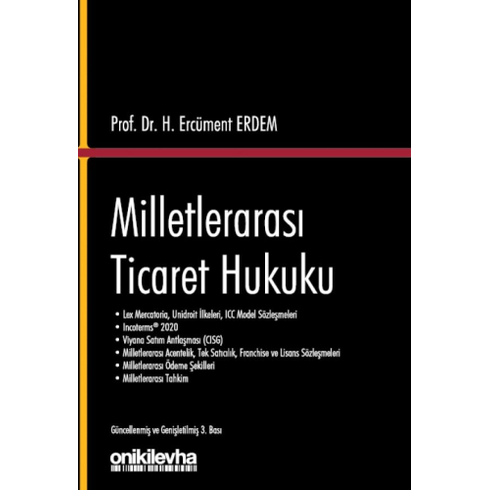 Milletlerarası Ticaret Hukuku H. Ercüment Erdem