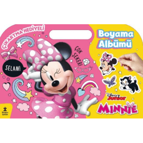 Minnie Çıkartma Hediyeli Boyama Albümü Kolektif