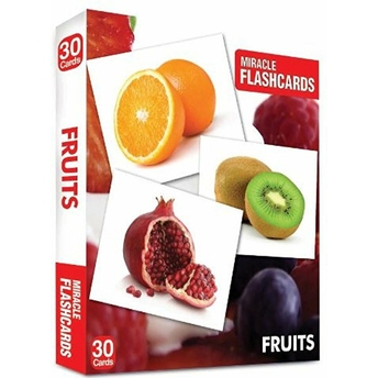 Miracle Flashcards Fruits (30 Cards) Kolektif