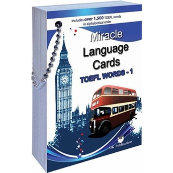 Miracle Language Cards Ingilizce Dil Kartları / Toefl Words 1 Murat Kurt