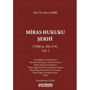 Miras Hukuku Şerhi Sezer Çabri