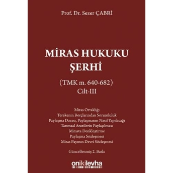 Miras Hukuku Şerhi Sezer Çabri