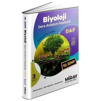 Miray Yayınları 10. Sınıf Biyoloji Daf Ders Anlatım Fasikülü Komisyon