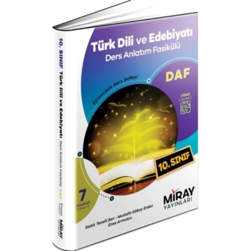 Miray Yayınları 10. Sınıf Türk Dili Ve Edebiyatı Ders Anlatım Fasikülleri Sadık Tecelli Şen