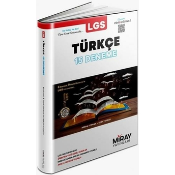 Miray Yayınları 8. Sınıf Lgs Türkçe 15 Deneme Video Çözümlü Edip Toprak