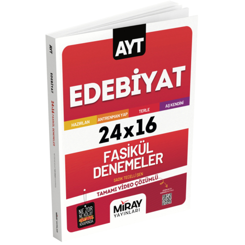 Miray Yayınları Ayt Edebiyat 24X16 Fasikül Denemeler Komisyon