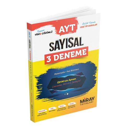 Miray Yayınları Ayt Sayısal 3'Lü Deneme