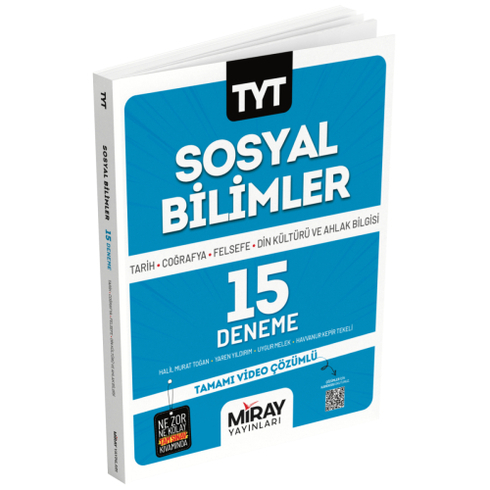 Miray Yayınları Tyt Sosyal Bilimler 15 Deneme Komisyon