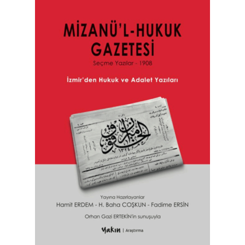 Mizanü’l Hukuk Gazetesi Hamit Erdem