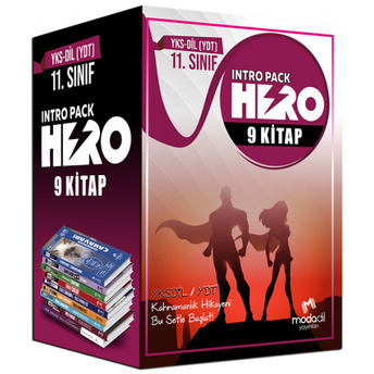 Modadil Yayınları Yksdil Ydt Intro Pack Hero 9 Kitap Set Komisyon