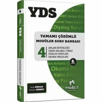 Modadil Yds Tamamı Çözümlü Modüler Soru Bankası Serisi 4 (Yeni) Kolektif