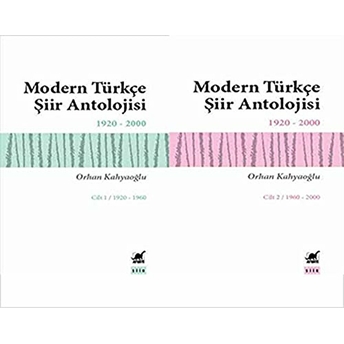 Modern Türkçe Şiir Antolojisi - 2 Kitap Takım Orhan Kahyaoğlu