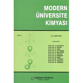 Modern Üniversite Kimyası Cilt: 2 C. E. Mortimer