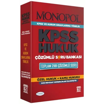 Monopol Yayınları 2023 Kpss A Grubu Hukuk Açıklamalı Soru Bankası Ömer Keskinsoy