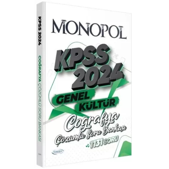 Monopol Yayınları 2024 Kpss Coğrafya Soru Bankası Çözümlü Komisyon