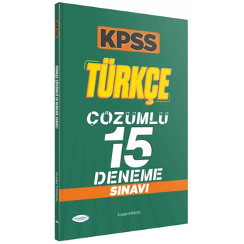 Monopol Yayınları Kpss Türkçe 15 Deneme Çözümlü Kader Kangal