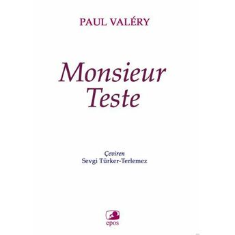 Monsieur Teste Paul Valery