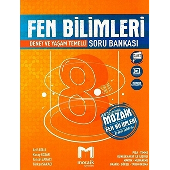 Mozaik 8. Sınıf Fen Bilimleri Soru Bankası Koray Koşar