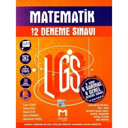 Mozaik 8 Sınıf Matematik 12Li Deneme