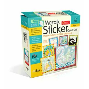 Mozaik Sticker (Çıkartma) Oyun Seti -Seviye 3