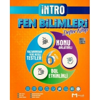 Mozaik Yayınları 6. Sınıf Fen Bilimleri Defter Kitap Arif Adalı