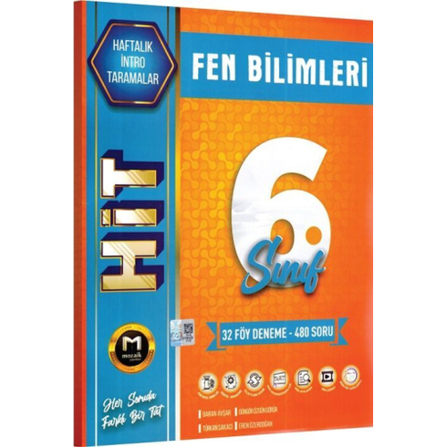 Mozaik Yayınları 6. Sınıf Fen Bilimleri Hit 32 Deneme Baran Avşar