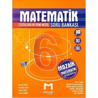 Mozaik Yayınları 6. Sınıf Matematik Soru Bankası Ahmet Oğuz