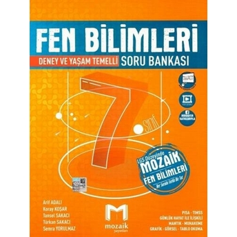 Mozaik Yayınları 7. Sınıf Fen Bilimleri Soru Bankası Arif Adalı