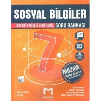 Mozaik Yayınları 7. Sınıf Sosyal Bilgiler Soru Bankası Yasin Altıntaş