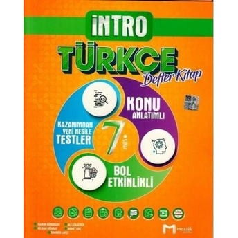 Mozaik Yayınları 7. Sınıf Türkçe Intro Defter Kitap Harun Gündoğdu