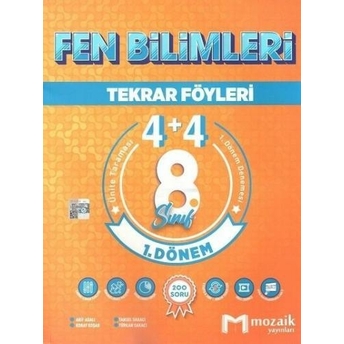 Mozaik Yayınları 8. Sınıf Fen Bilimleri 4 4 Tekrar Föyü Özel Baskı Komisyon